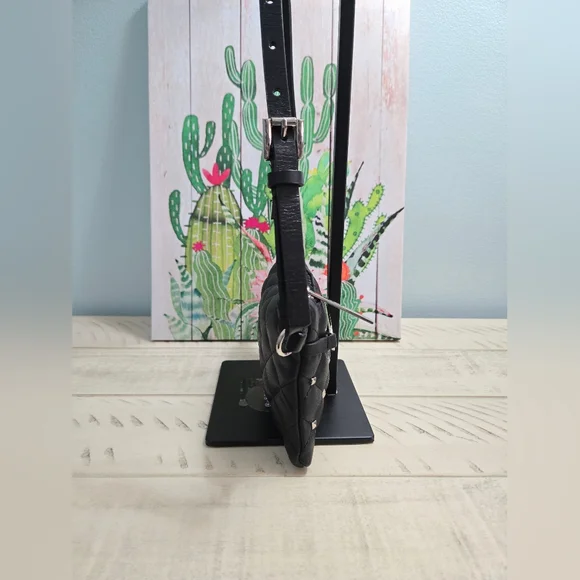 Michael Kors Women's MK Quilted Studded Multi-Bag-Black/Silver- EUC - Picture 14 of 16